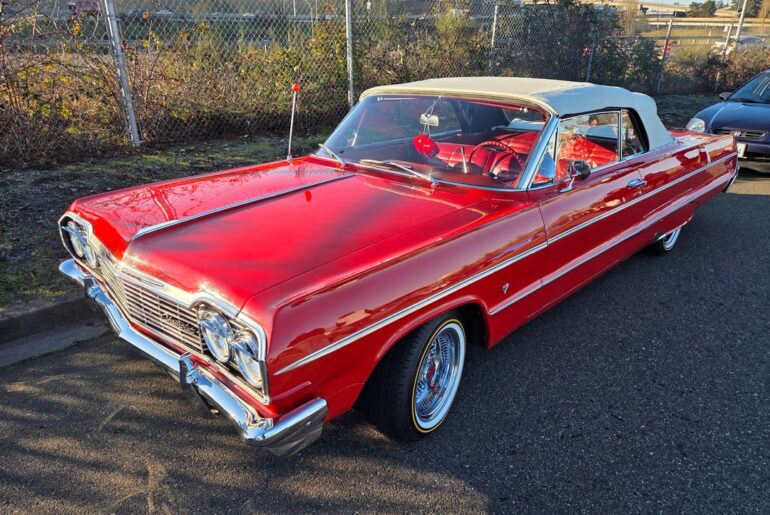 1964 Chevrolet Impala Convertible - Tacoma Cars and Coffee @ LeMay - Americas Car Museum - 1/17/2026