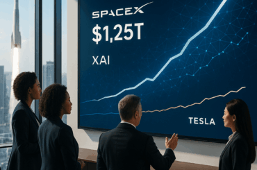 SpaceX hits $1.25T valuation after xAI merger, eclipsing Tesla