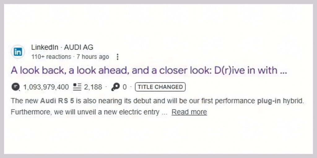  Audi Accidentally Confirmed The New RS5’s Powertrain Before Deleting It