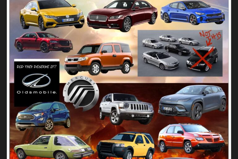 Discontinued Cars/Brands…….. some were killed too early, some dragged on too long. What cars deserved their fate, and are burning in hell where they belong, and what cars are looking down from heaven and deserving of a 2nd chance?