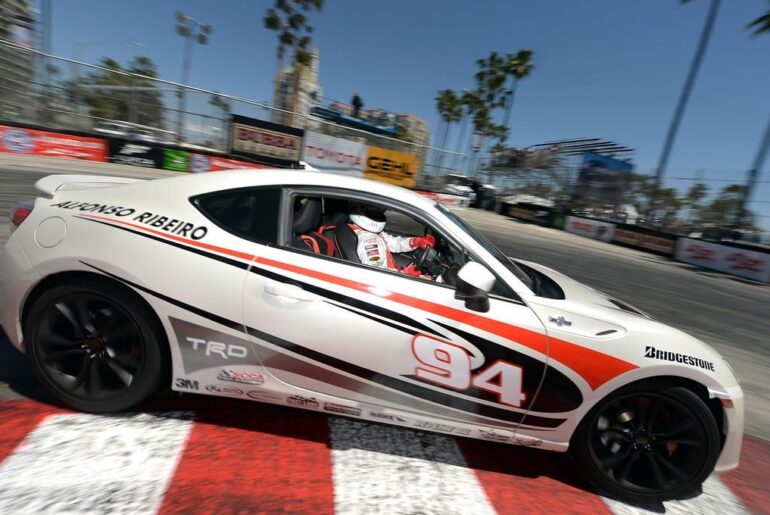 Alfonso Ribeiro of "Fresh Prince of Bel-Air" fame won the Toyota Pro/Celebrity Race 4 times between 1994 and 2016. He is the event's joint most successful driver with Dan Gurney.