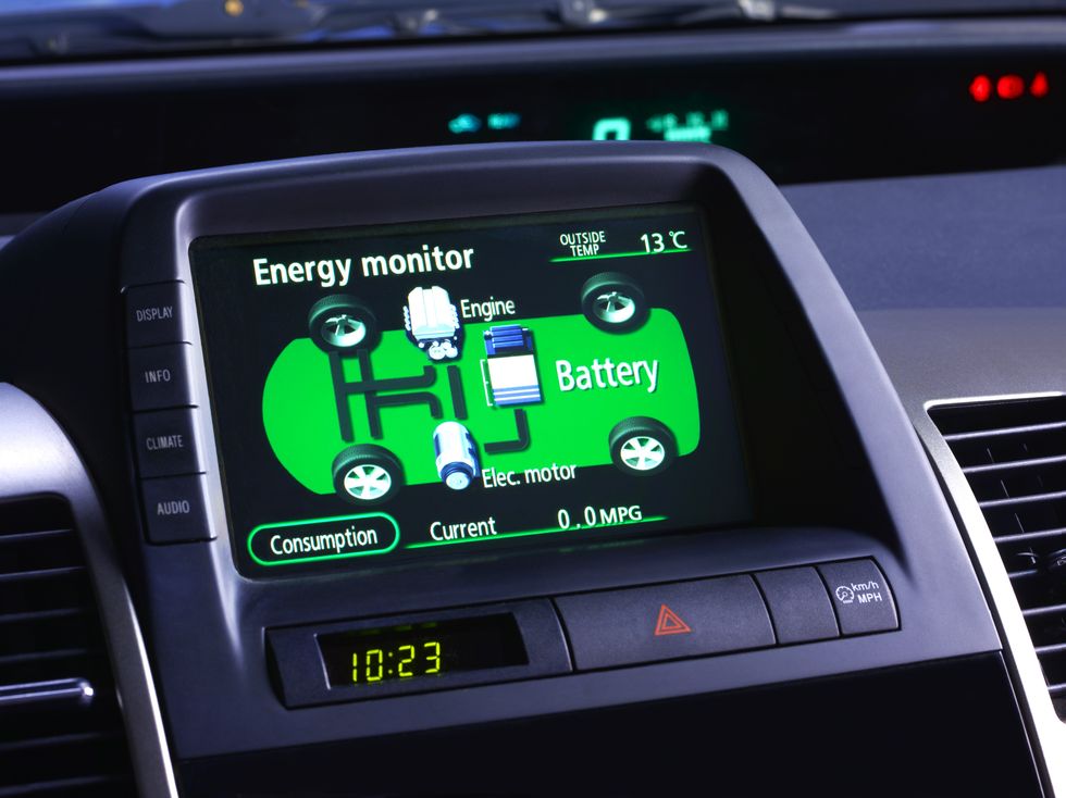 Hybrid charger in car