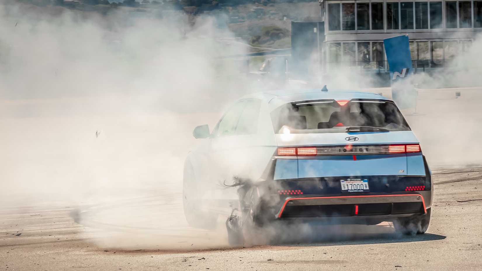 Hyundai Ioniq 5 N Drift Mode Shredded Tire
