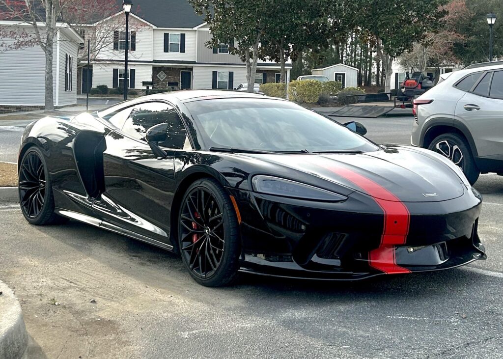 [McLaren GT] parked at my old apartment in Statesboro, GA