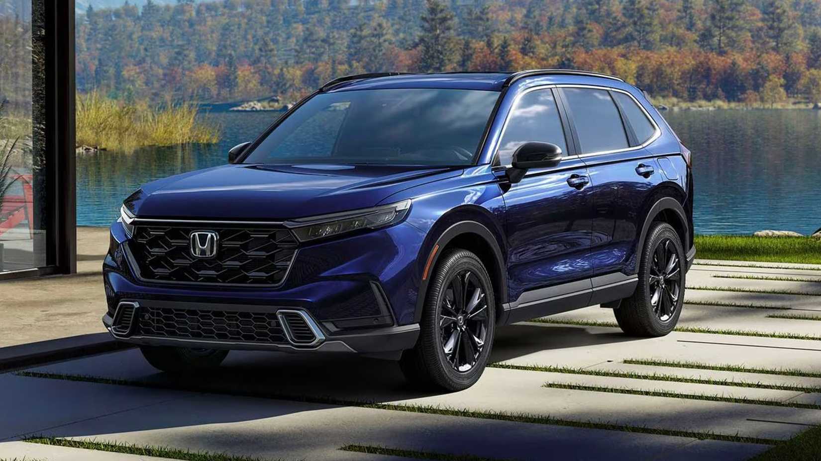 Blue 2024 Honda CR-V Hybrid