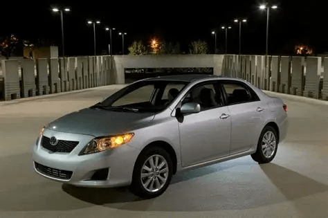 2010 Toyota Corolla, the official car of DoorDash and UberEats drivers everywhere