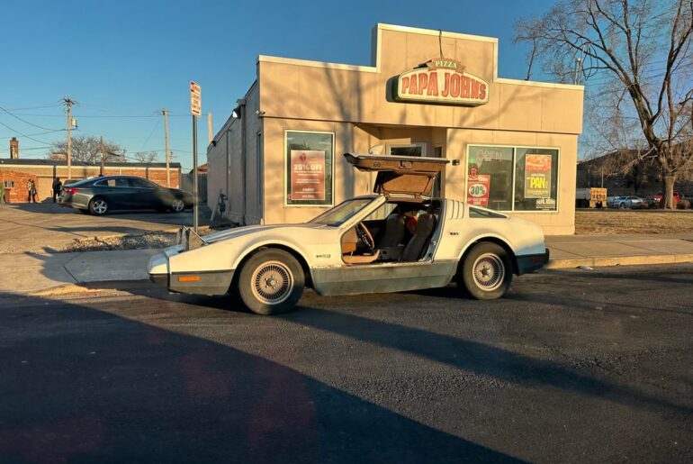 Super random spot and first time ever seeing a [Bricklin SV-1]