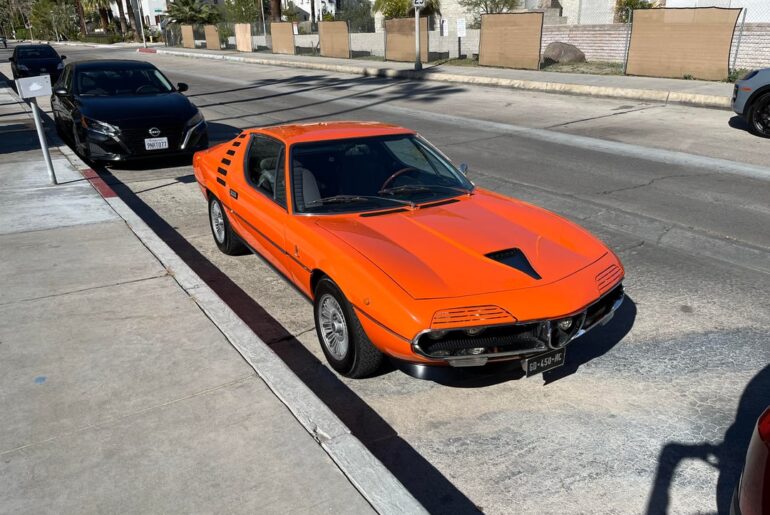 A [Alfa Romeo Montreal] in Palm Springs, CA.