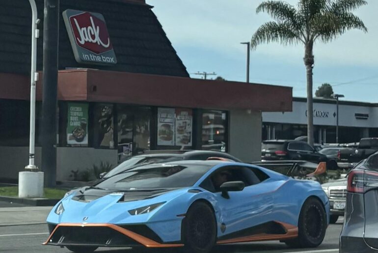[Lamborghini Huracan STO] looks like it has Sheepey Race stickers on the side 👀