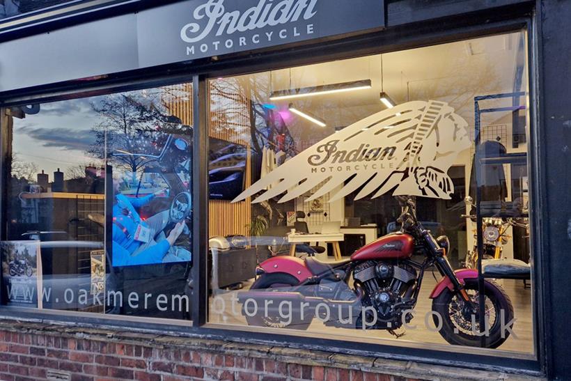 Oakmere Motorcycles showroom
