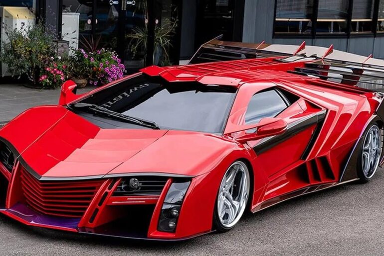 Value Progress Beast (formerly a Lamborghini Diablo), the official car of...