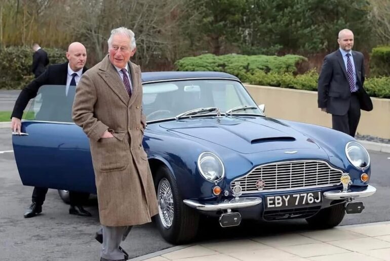 King Charles’s Aston Martin runs on surplus white wine and whey from the cheese-making process