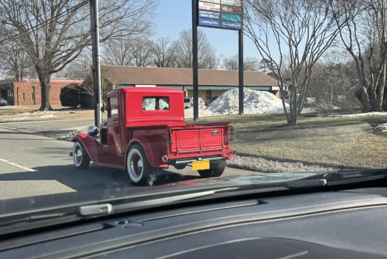 Spotted this little Ford on the way home for lunch today