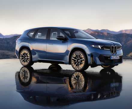 Front 3/4 shot of a 2026 BMW iX3