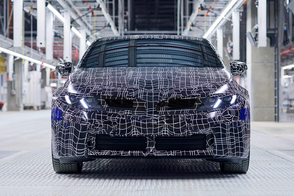 vehicle prototype in a modern factory setting