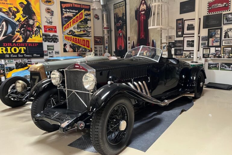 Jay Leno’s 1934 Rolls-Royce, equipped with a Merlin aircraft-derived engine