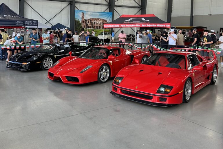 Ferrari F50, Enzo, and F40 [2857x2857]