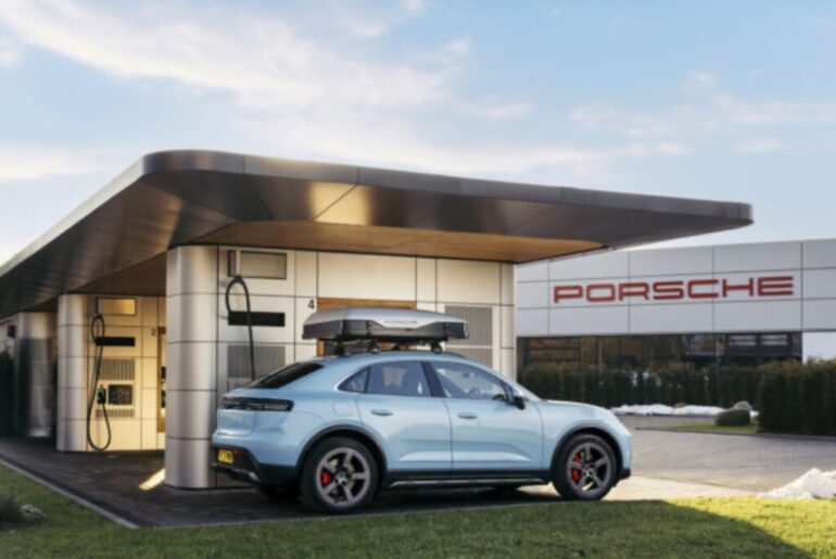 Testing Porsche's electric car charging lounge – is it the future of car service stations?