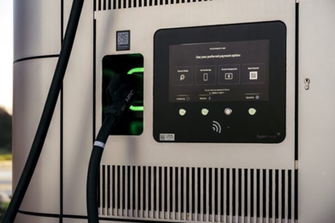 Porsche electric charging lounge in Hamburg