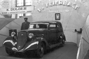 1934 Feierbach 9, the first car built in Estonia. Powered by a Continental V6 [Continental Motors Company] flatout it would do a top speed of 130 km/h. Apart from the engine, headlights and tires, everything was sourced locally. A single prototype was made.