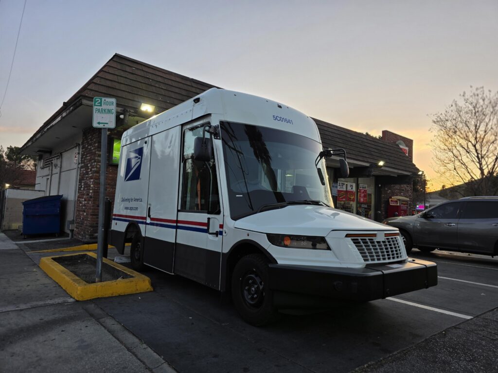 First time seeing a [USPS Oshkosh NGDV], it is increibly wacky looking