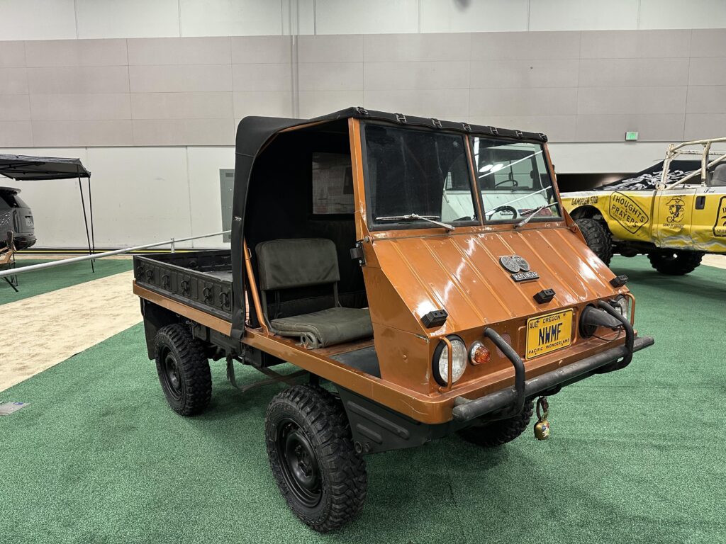 [Steyr-Puch Haflinger] is a lightweight (1400lb) 4x4.