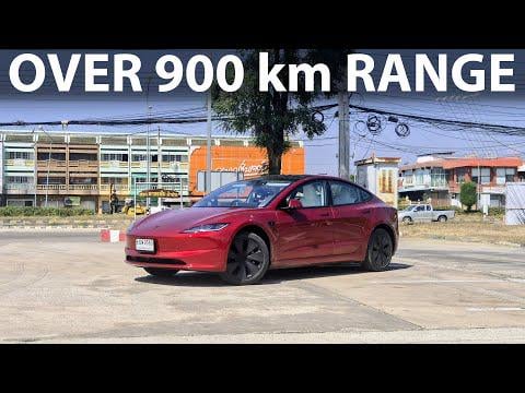 Bjorn Nyland hits over 900km in one drive on Model 3 LR RWD