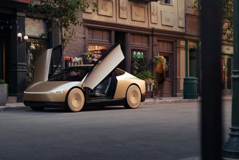 First production Tesla Cybercab confirms lack of steering wheel or pedals