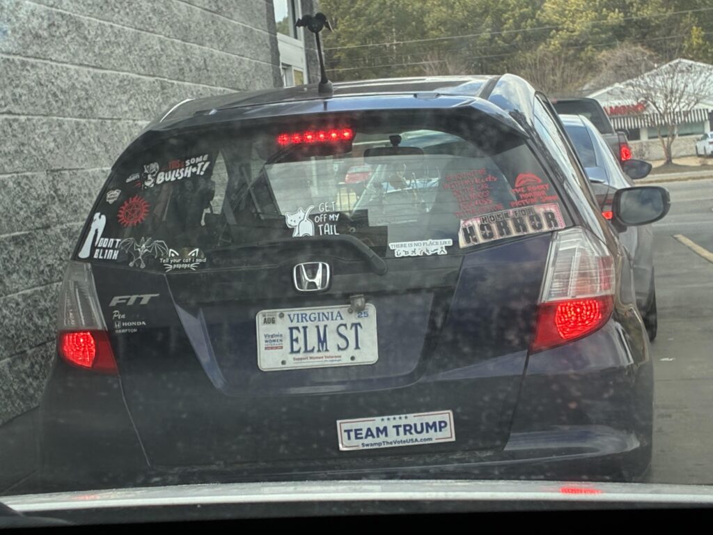 Describe the person that drives this car