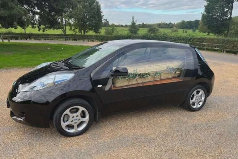 "Nissan Leaf Hearse, the Official Car of..."
