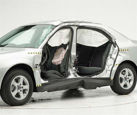 The NG Saab 9-3 was initially one of the only cars to pass the IIHS side impact test in 2003, which simulated a full-size SUV or pickup t-bone crash at 35 mph. All the injury measures were low.