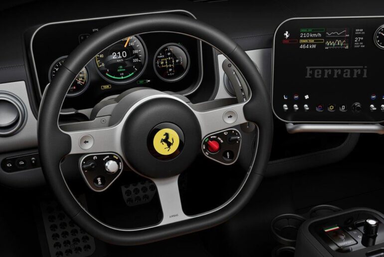 Electric Ferrari Luce's Interior Revealed: When Apple Meets Ferrari