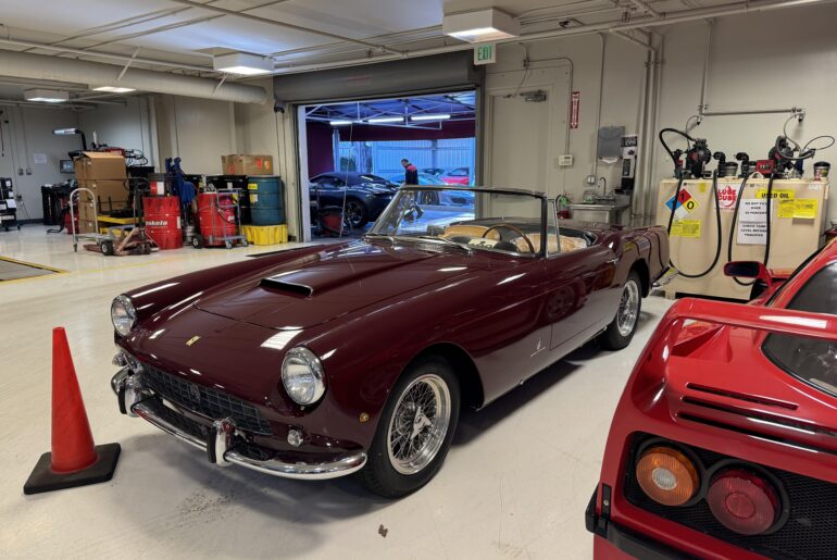 250 GT Spider I saw in for service at a local dealer.