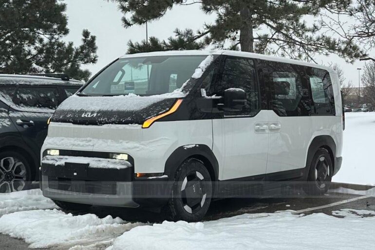 We Spied an Electric Kia PV5 Van Testing with U.S.-Market Changes