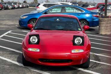 my first car, a 1991 miata!