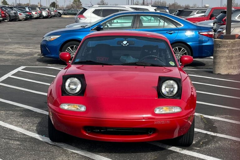 my first car, a 1991 miata!