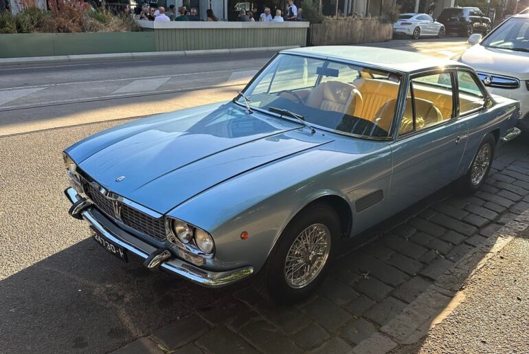 Very rare [Maserati Mexico] enjoying the sun
