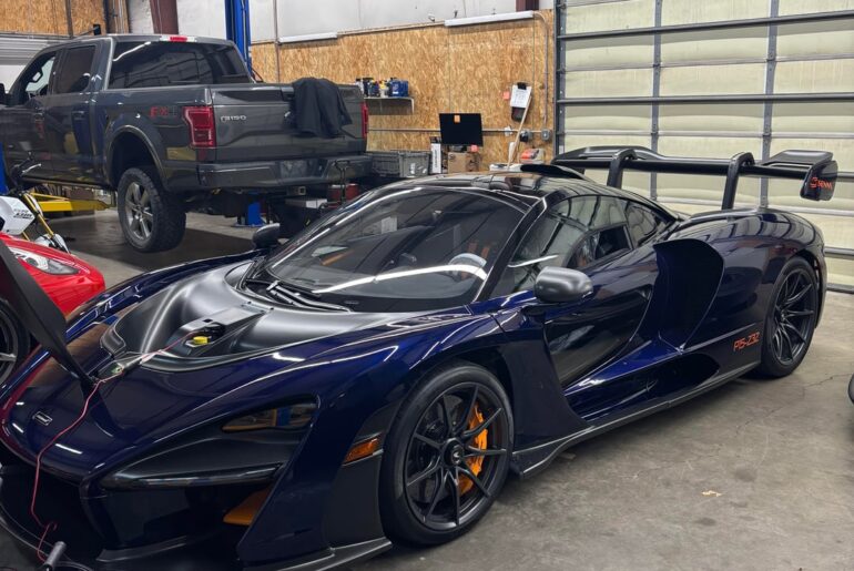 Boyfriend casually showed me this [McLaren Senna] at his shop. No. 232 of 500