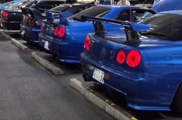 [Nissan R34 GT-R V-Spec II Nür] I am not sure, if those are real ones, but they were definitely tuned. At Umihotaru, Japan