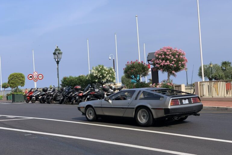 I love Back to the Future, but I’m so tired of modified [DeLorean] — I was happy to see a stock [DMC12] in Monaco.