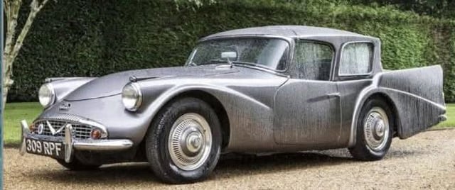 1960 Daimler SP250 featuring a one-off AHC Retractable Hardtop.