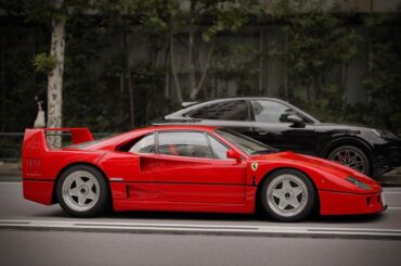 [Ferrari F40] casually driving in Tokyo