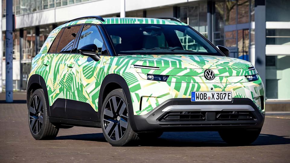VW ID Cross series version disguised on factory pictures (2026)