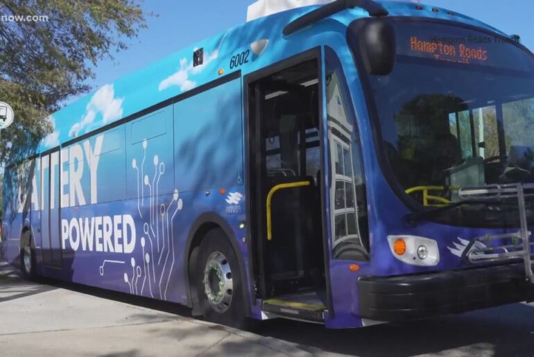 Hampton Roads tests electric buses as transit leaders weigh cleaner air against cost and reliability