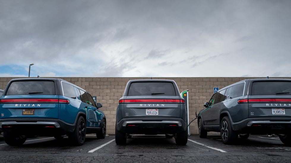 rivian ev chargers in california