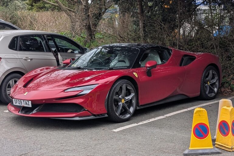 [SF90 Spider] spotted in University Of Exeter visitor car park