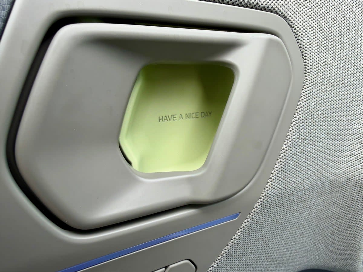 The Kia EV2 wants you to 'have a nice day' as you leave the car (Steve Fowler)