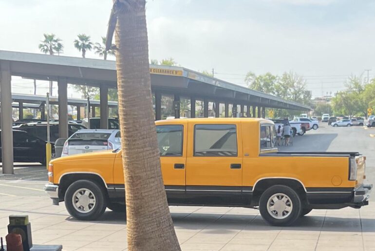 Chevy Suburban pickup. Official car of..