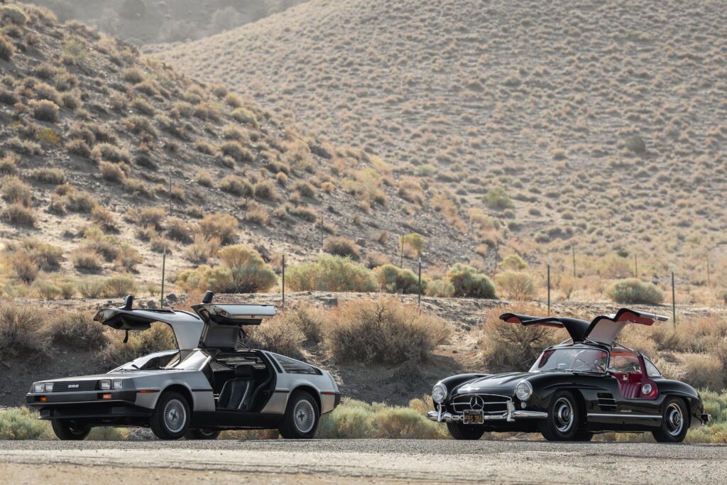 Not a duo you probably expected to see today. 300SL and DeLorean. [3840x2560] [OC]