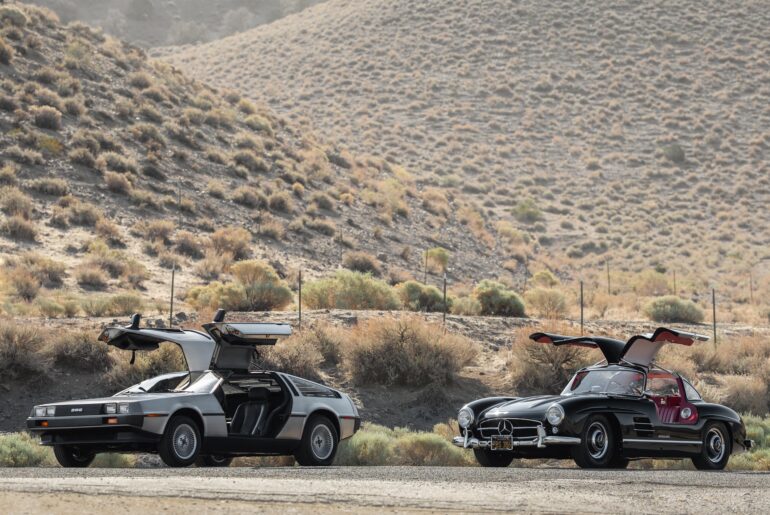 Not a duo you probably expected to see today. 300SL and DeLorean. [3840x2560] [OC]